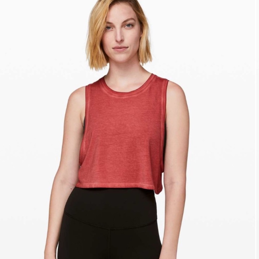 NWT Lululemon Muscle Love Crop Tank — Fade Sz 10